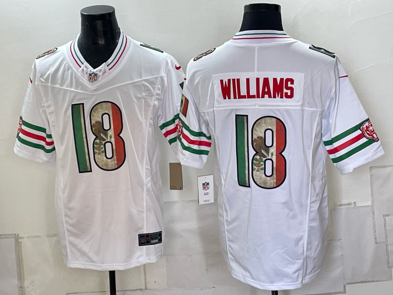 Men Chicago Bears #18 Williams WHITE Nike Limited NFL Jersey 093102->women mlb jersey->Women Jersey